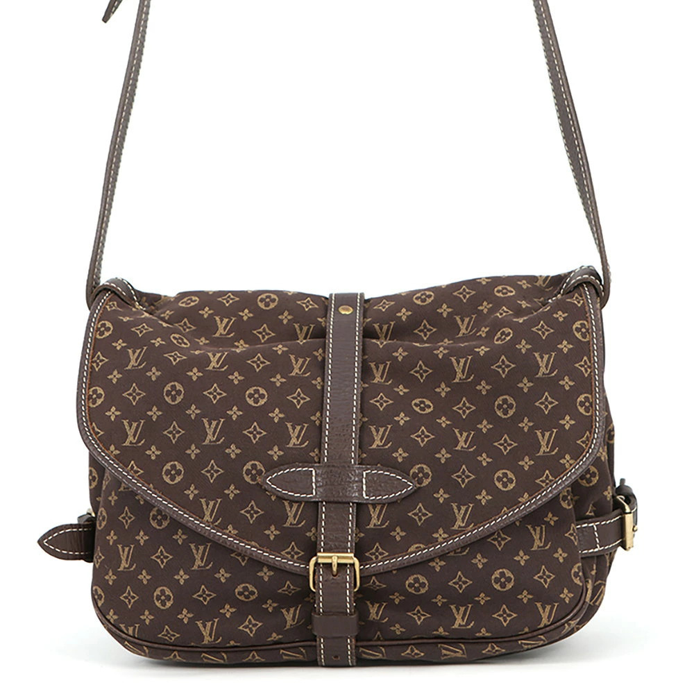 Louis Vuitton Shoulder Bag Monogram Lin Saumur